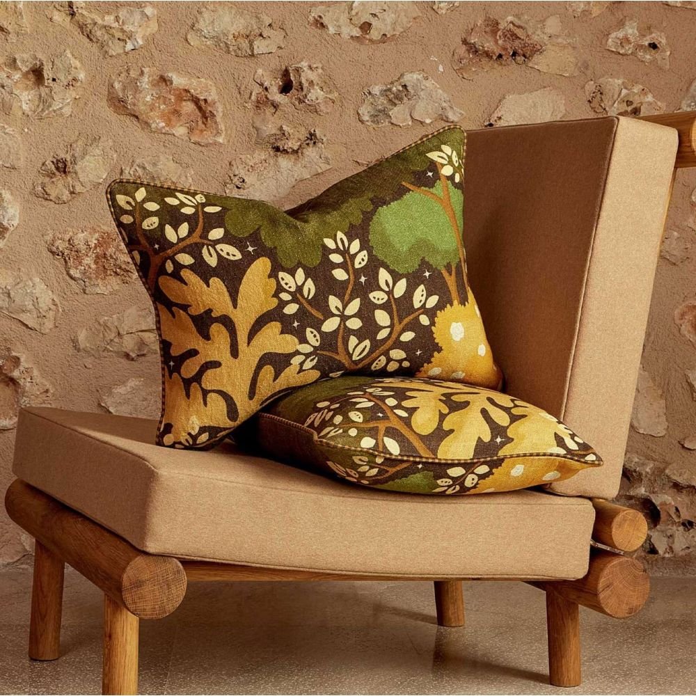 Galla Ocre, Coussin Elitis, 40cmx55cm Galla Ocre, Coussin Elitis, 40cmx55cm
