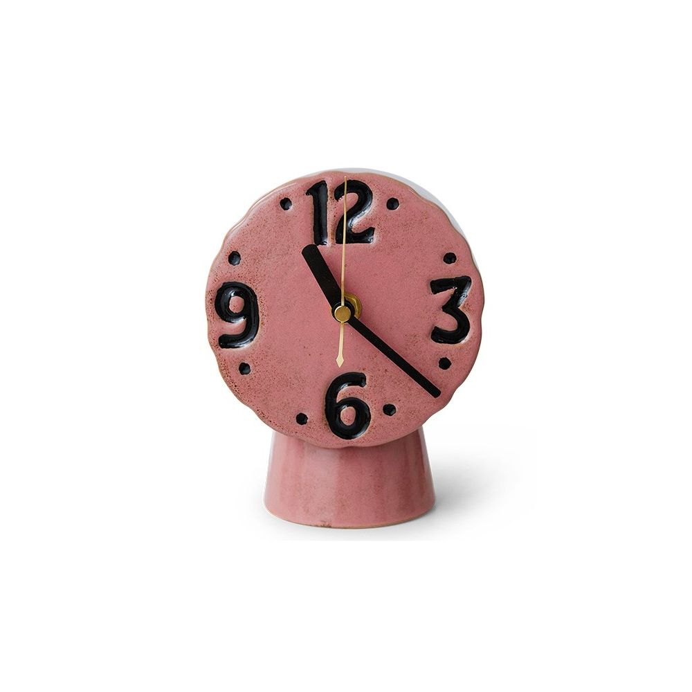 Horloge retro en céramique, Pink, HK Living Horloge retro en céramique, Pink, HK Living