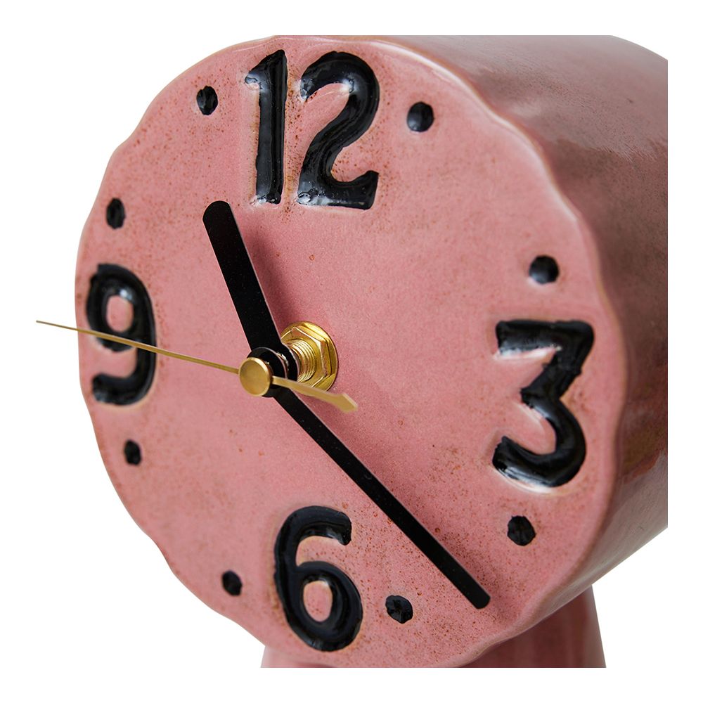 Horloge retro en céramique, Pink, HK Living Horloge retro en céramique, Pink, HK Living