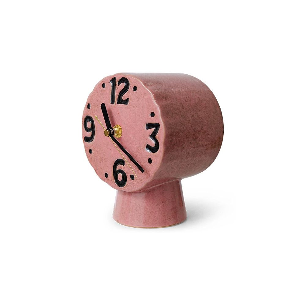 Horloge retro en céramique, Pink, HK Living Horloge retro en céramique, Pink, HK Living