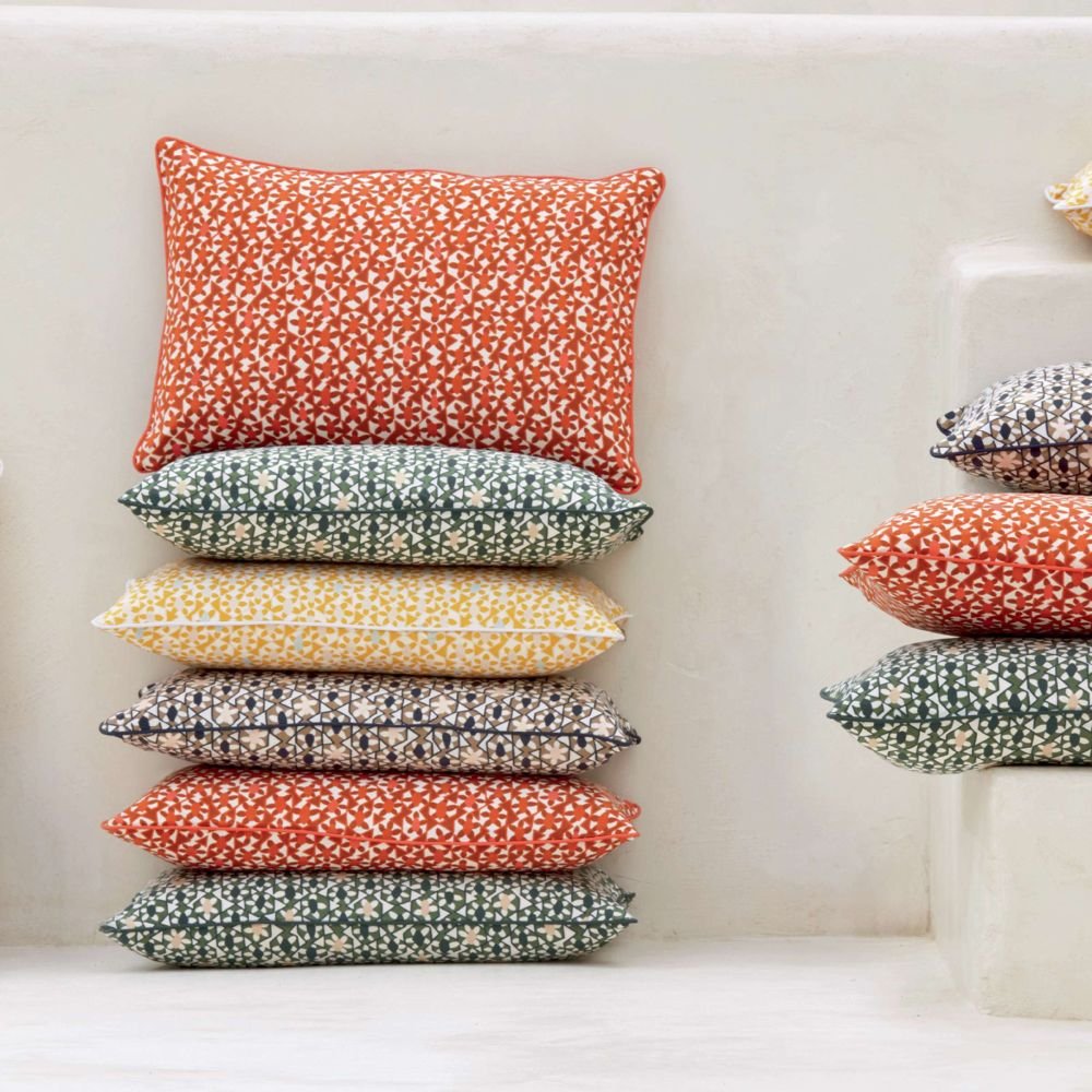 Azteca Figuier, Coussin, Elitis, 30cmx45cm Azteca Figuier, Coussin, Elitis, 30cmx45cm