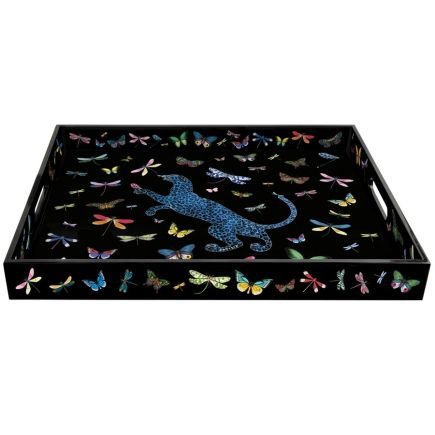 Dragonflies Grandissimo Tray, Plateau Ortigia, 45 cm x 60 cm