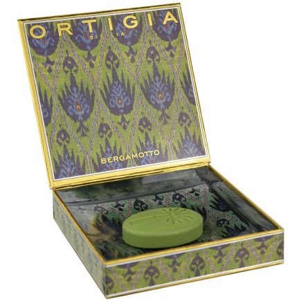 Bergamotto, Coffret Assiette en Verre & Savon, Ortigia