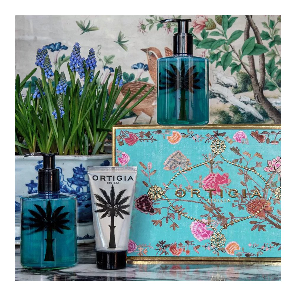 Florio, Savon Liquide 300 ml (avec coffret décoré), Ortigia Florio, Savon Liquide 300 ml (avec coffret décoré), Ortigia