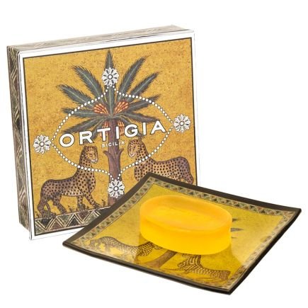 Zagara, Coffret Assiette en Verre & Savon, Ortigia
