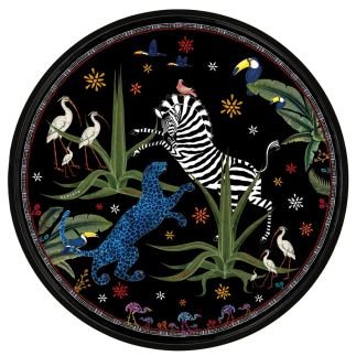 Jungle, Large Tray Multicolore, Plateau Ortigia, 55 cm