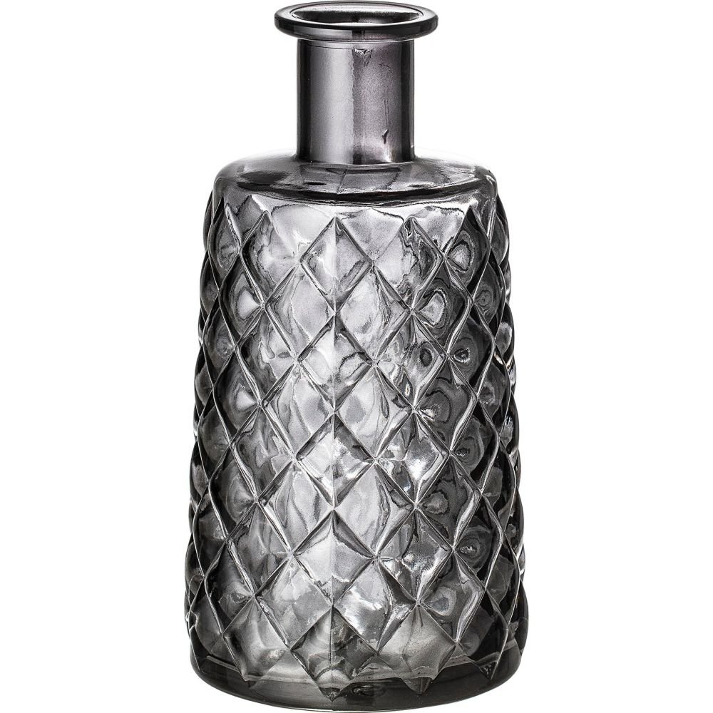 Grey Glass, Vase, Bloomingvillr Grey Glass, Vase, Bloomingvillr
