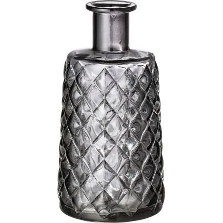 Grey Glass, Vase, Bloomingvillr