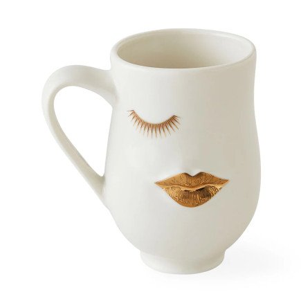 Gilded Mr. and Mrs. Muse,Mug, Jonathan Adler