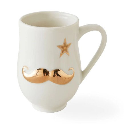 Gilded Mr. and Mrs. Muse,Mug, Jonathan Adler