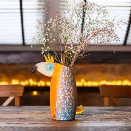 Loro Orange, Vase, Borowski