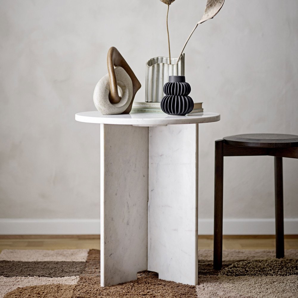 Jasmia, Table d'appoint en Marbre, Bloomingvillr Jasmia, Table d'appoint en Marbre, Bloomingvillr