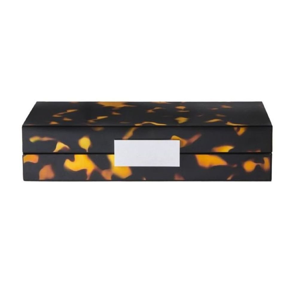 Tortoiseshell Silver Small, Boite Laqué, Addison Ross