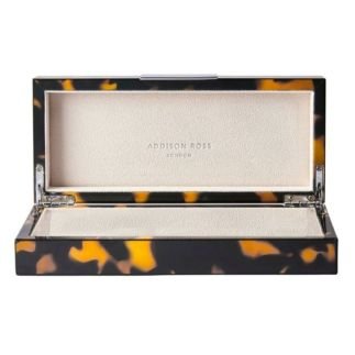 Tortoiseshell Silver Small, Boite Laqué, Addison Ross