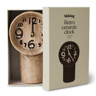 Retro Ceramic, Cream, Horloge, HK Living