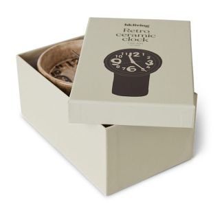 Retro Ceramic, Cream, Horloge, HK Living