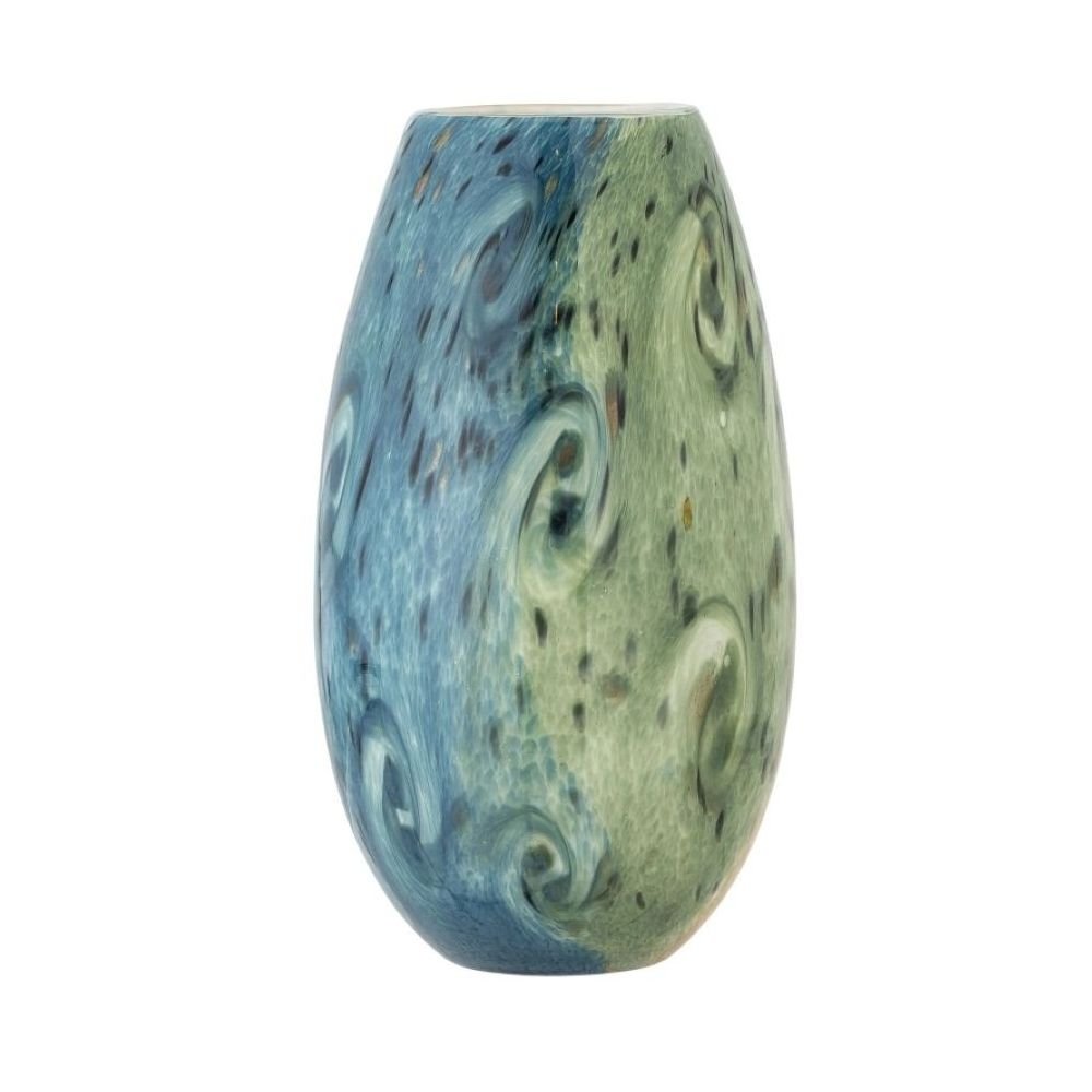 Kalian en Verre Bleu, Vase, Bloomingville