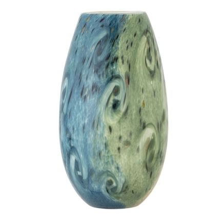 Kalian en Verre Bleu, Vase, Bloomingville