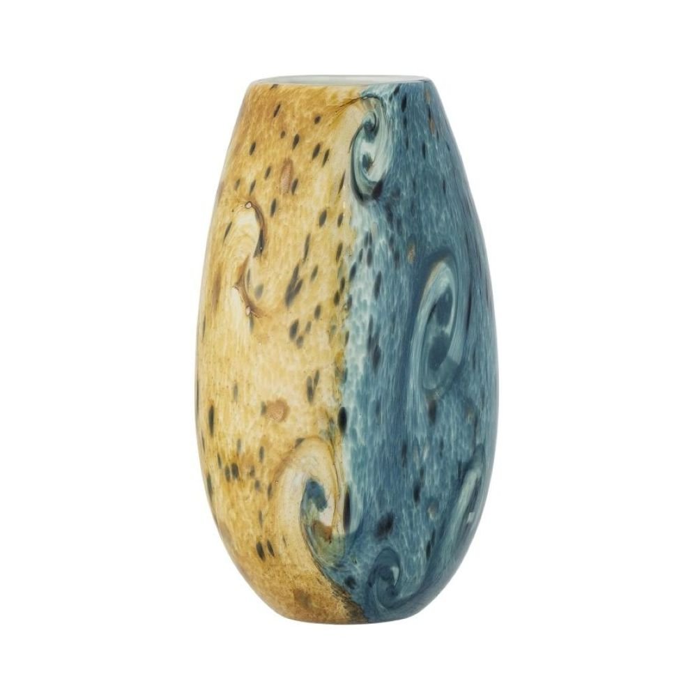 Kalian en Verre Bleu, Vase, Bloomingville
