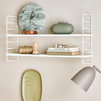 Joakim Horloge de table, Gris, Marbre