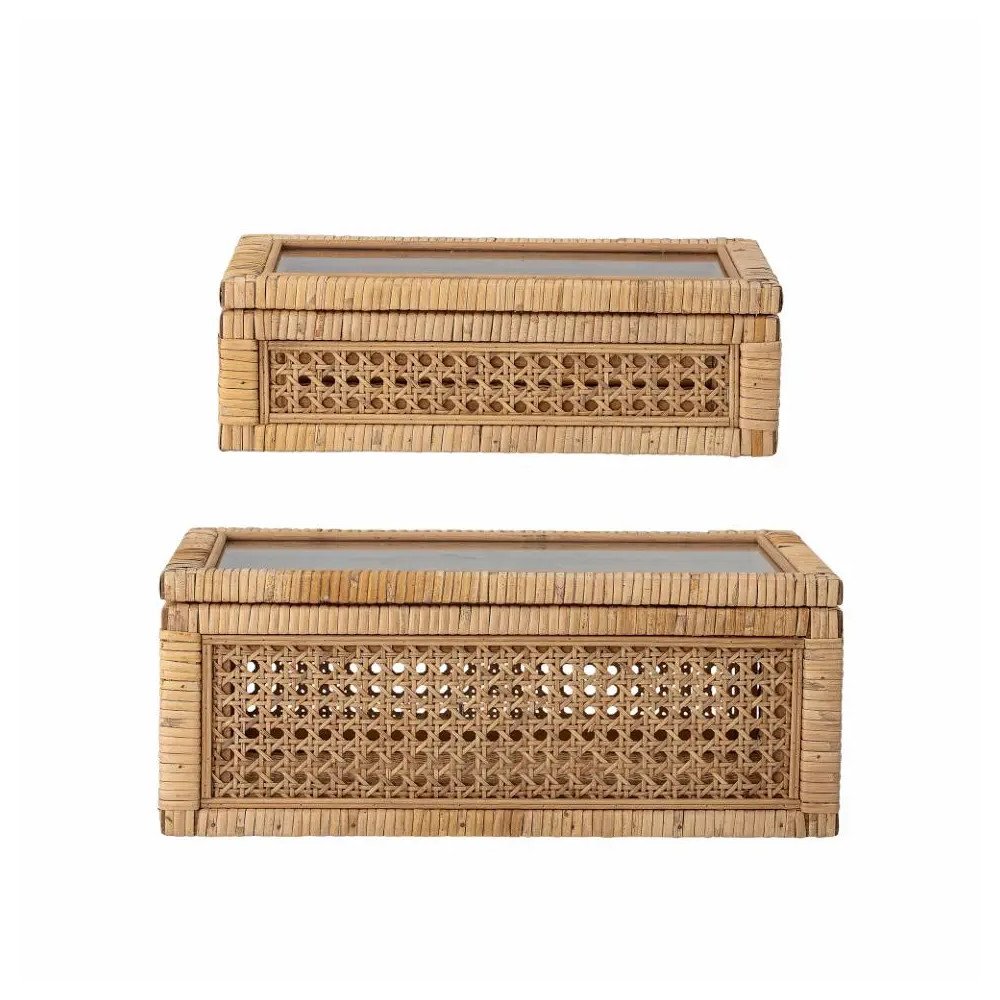 Lally, Set de 2 Boites en Rotin, Bloomingville