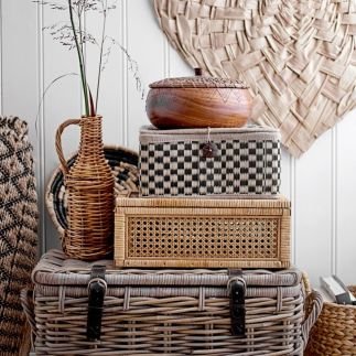 Lally, Set de 2 Boites en Rotin, Bloomingville