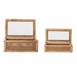 Lally, Set de 2 Boites en Rotin, Bloomingville