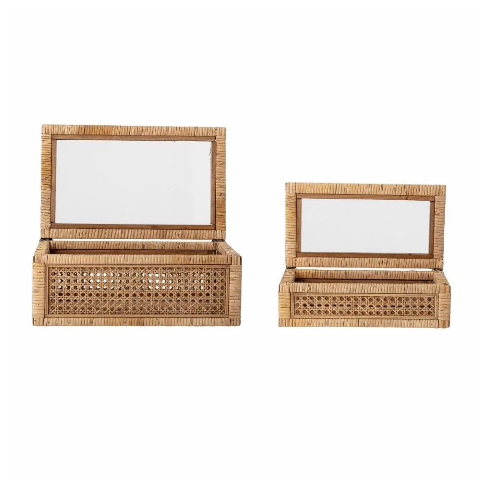Lally, Set de 2 Boites en Rotin, Bloomingville