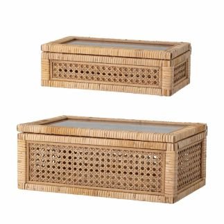 Lally, Set de 2 Boites en Rotin, Bloomingville