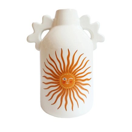 Sunny Face, Large, Vase, All The Luck in the World