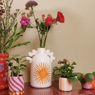 Sunny Face, Large, Vase, All The Luck in the World