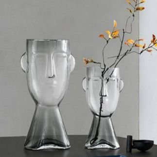 Vase VIsage en verre, Sélectionné par Hippotigre