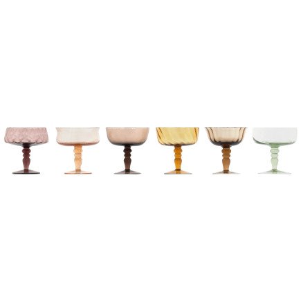 Nuance Ambra, Set de 6 Coupes Assorties, Bitossi Home