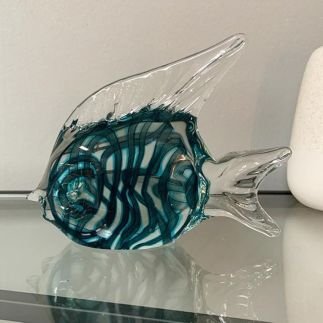 Crazy Fish, presse papier en verre, Sélectionné par Hippotigre