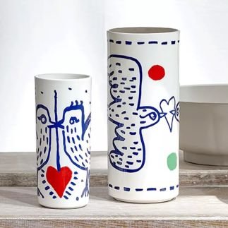 copy of  L'Archipel Sentimental, Vase Droit Moyen, Faïencerie de Gien