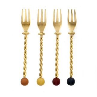 Torchon, Set de 4 couverts à Dessert, Bitossi Home