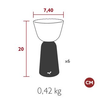 Swing Carbone, Lampe à Poser, H20, Carbone, Fermob
