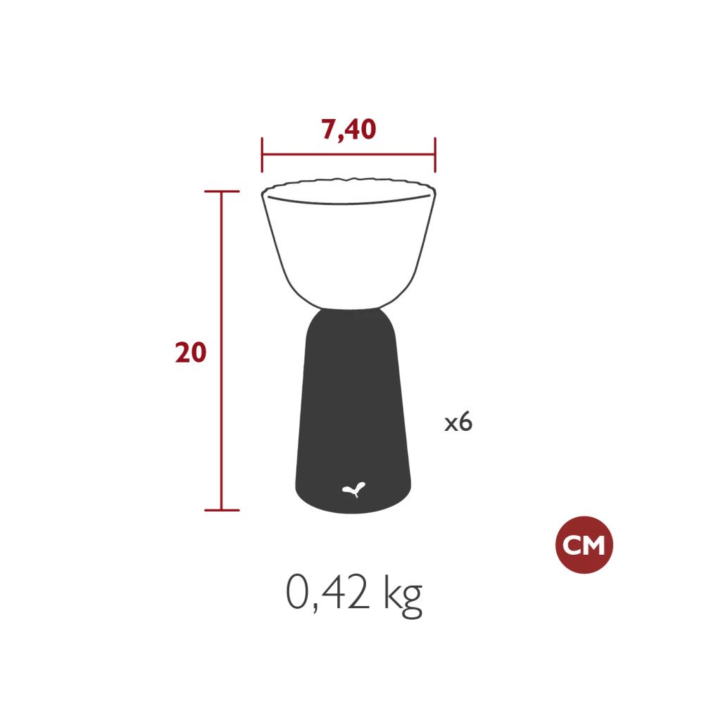 Swing Carbone, Lampe à Poser, H20, Carbone, Fermob