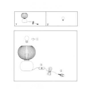 Adonis, Brun, Lampe à Poser, Opjet Paris