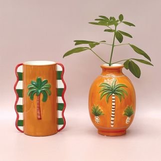 Palmier orange, Vase, Opjet Paris