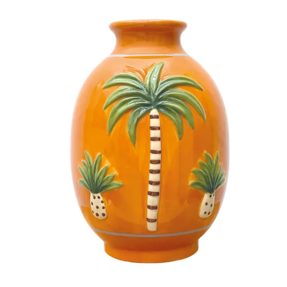 copy ofVase palmier droit orange L17,3 P12,4 H23,4cm
