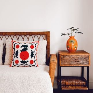 copy of  Vase palmier droit orange L17,3 P12,4 H23,4cm