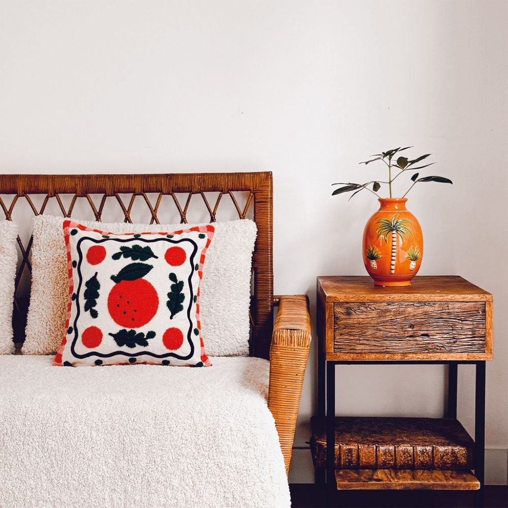 copy ofVase palmier droit orange L17,3 P12,4 H23,4cm