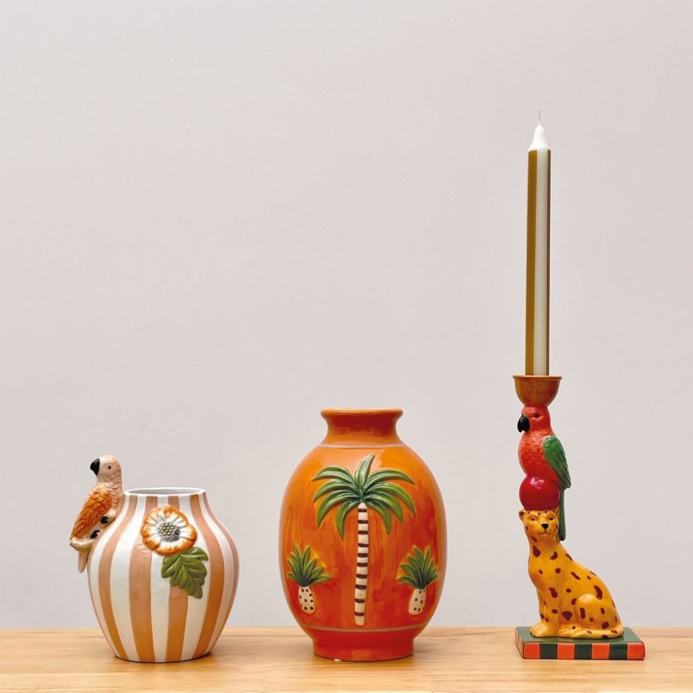 Palmier orange, Vase, Opjet Paris