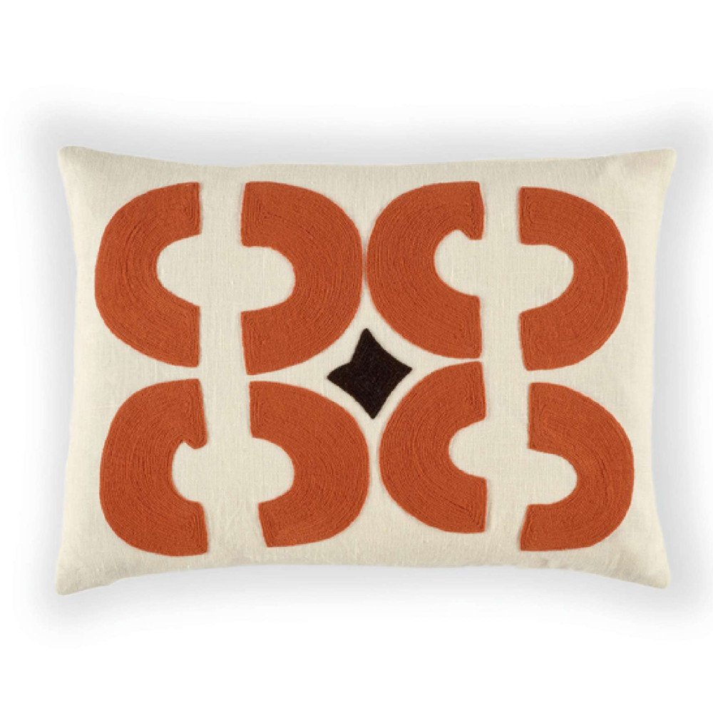 Bahia Corail, Coussin Elitis, 40cmx55cm Bahia Corail, Coussin Elitis, 40cmx55cm