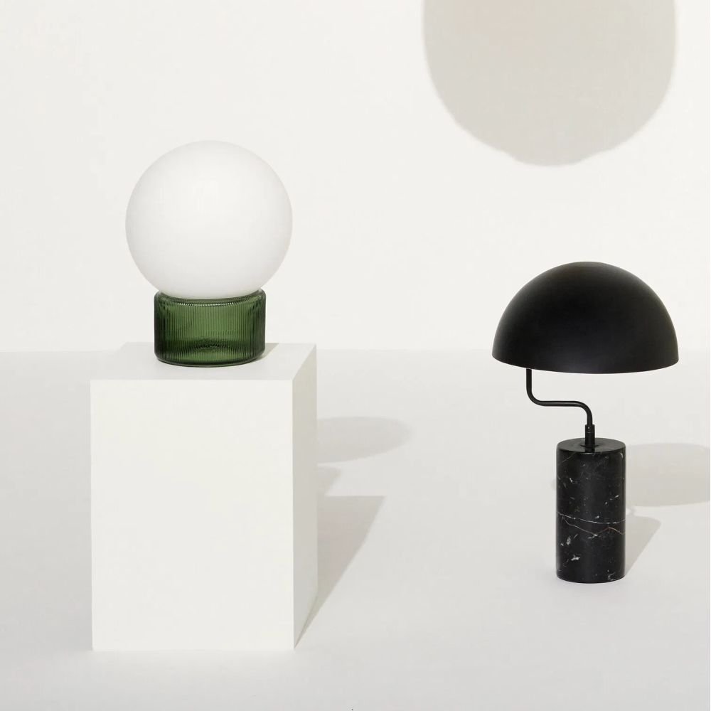 Sphere Vert, Lampe de table, Hubsch Sphere Vert, Lampe de table, Hubsch