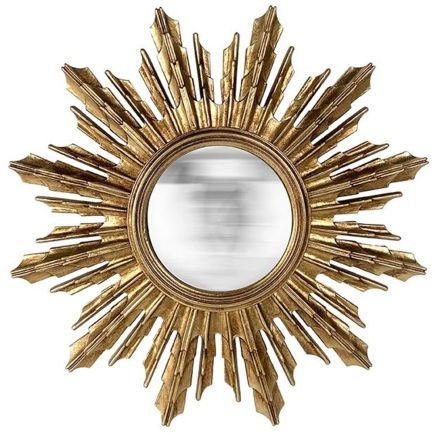 copy ofMIROIR CONVEXE DORE PLUMES DIAM 35CM