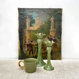 palmier, Bougeoir Vert