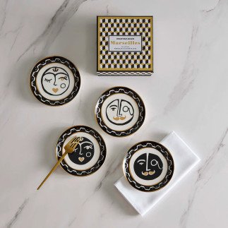 Marseilles, Set de 4 Petites Assiéttes Small Plate Set