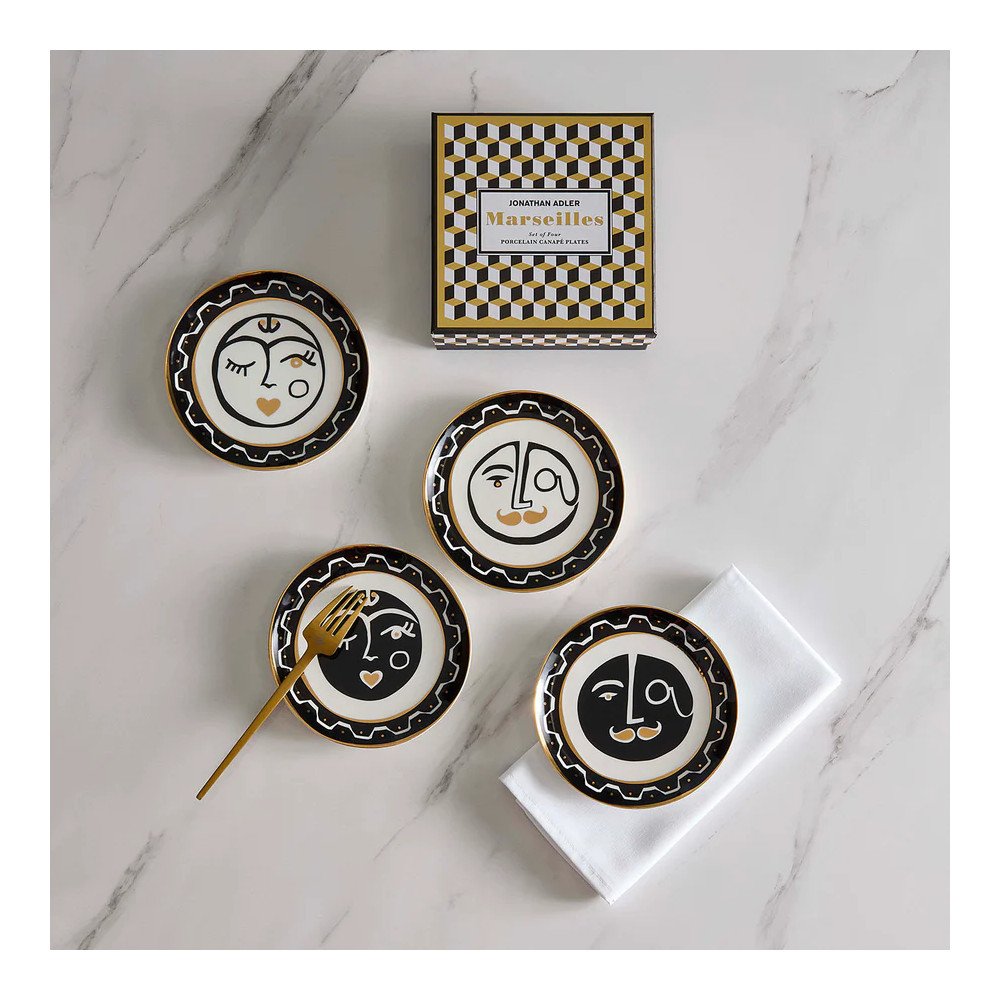 Marseilles, Set de 4 Petites Assiéttes Small Plate Set